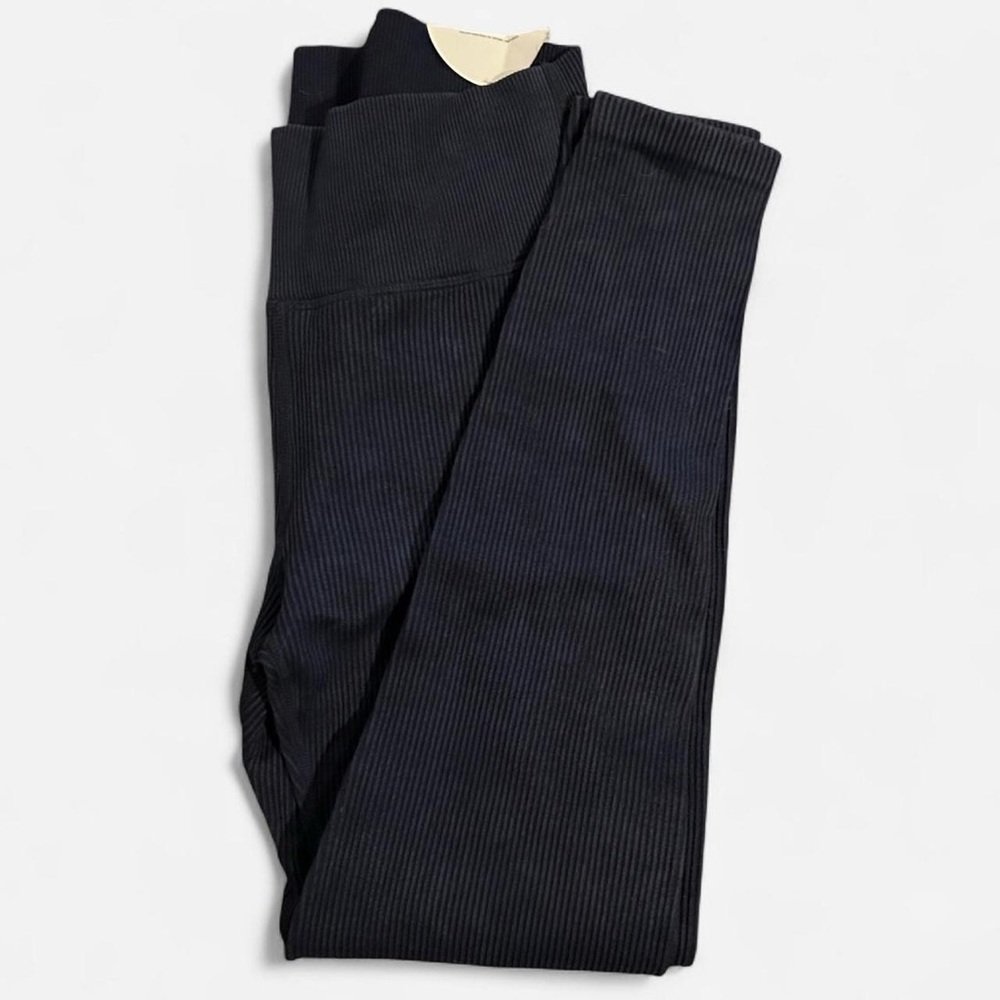 Aerie Women's Navy Ribbed Leggings